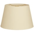 thumbnail image 1 of Royal Designs 18" Tapered Shallow Drum Hardback Lamp Shade Beige, 1 of 2