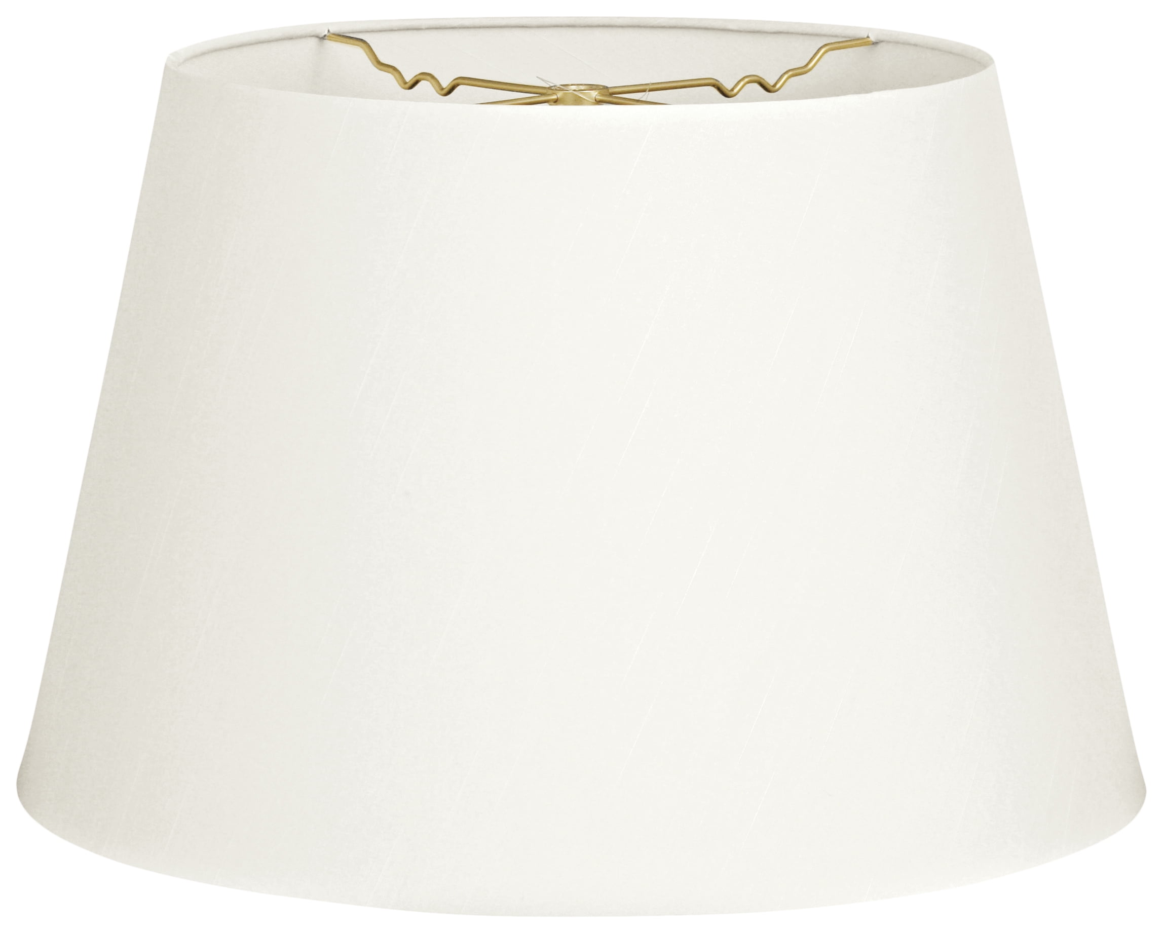 Royal Designs 18" Tapered Shallow Drum Hardback Lamp Shade White