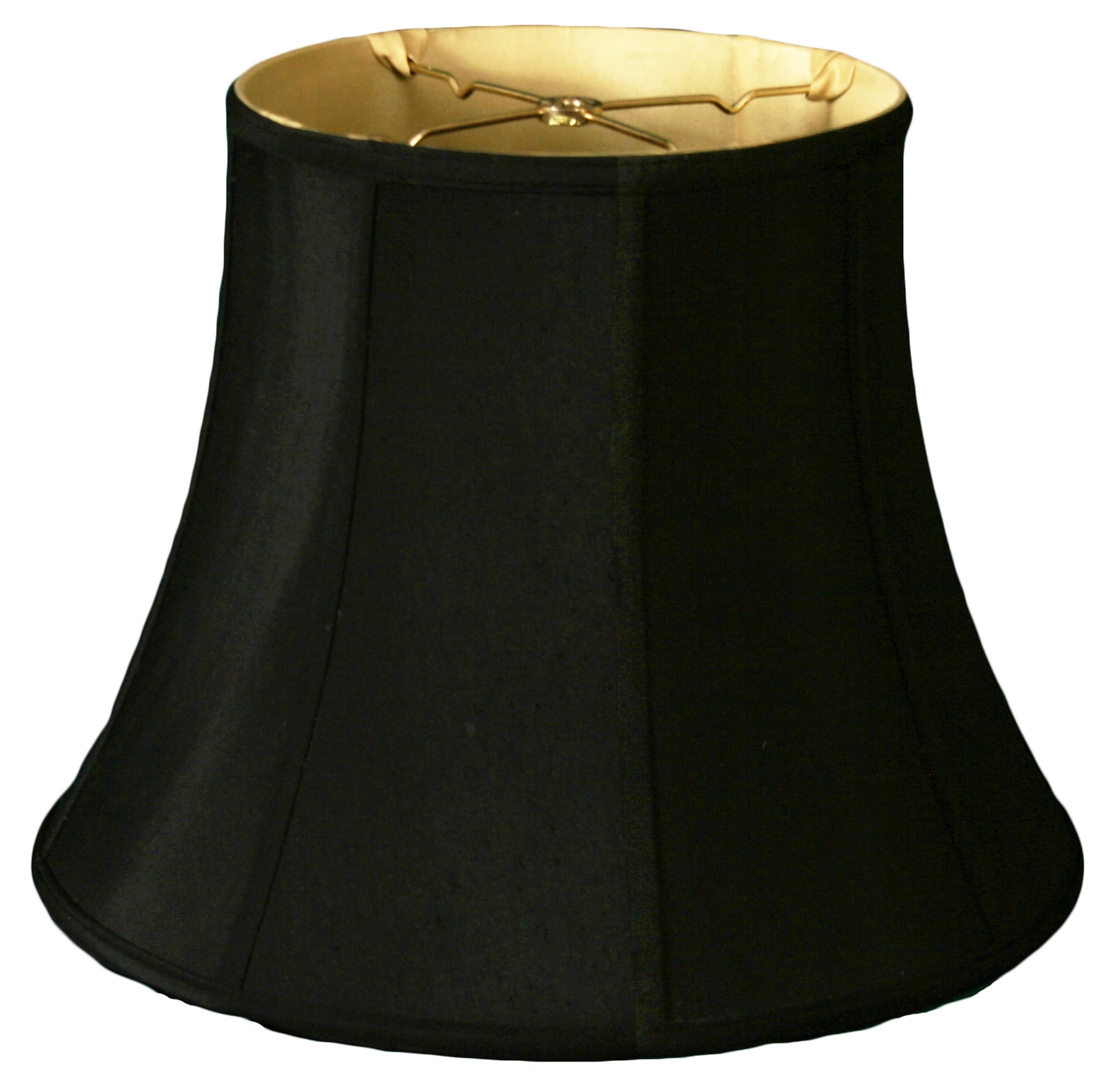 Royal Black Linen Modified Bell Lamp Shade 20"