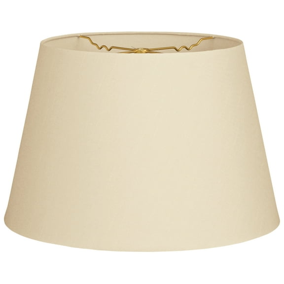 Royal Designs 20" Tapered Shallow Drum Hardback Lamp Shade Beige