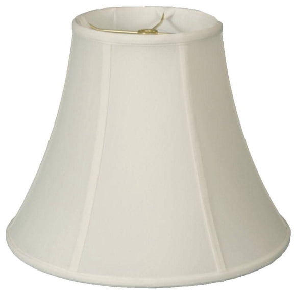 Royal Designs 8" True Bell Lamp Shade White with Round Clip