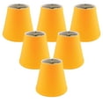 thumbnail image 1 of Royal Designs Empire Flame Clip On Chandelier Lamp Shade, Yellow, 3" x 5" x 4.5", Set of 6, 1 of 8