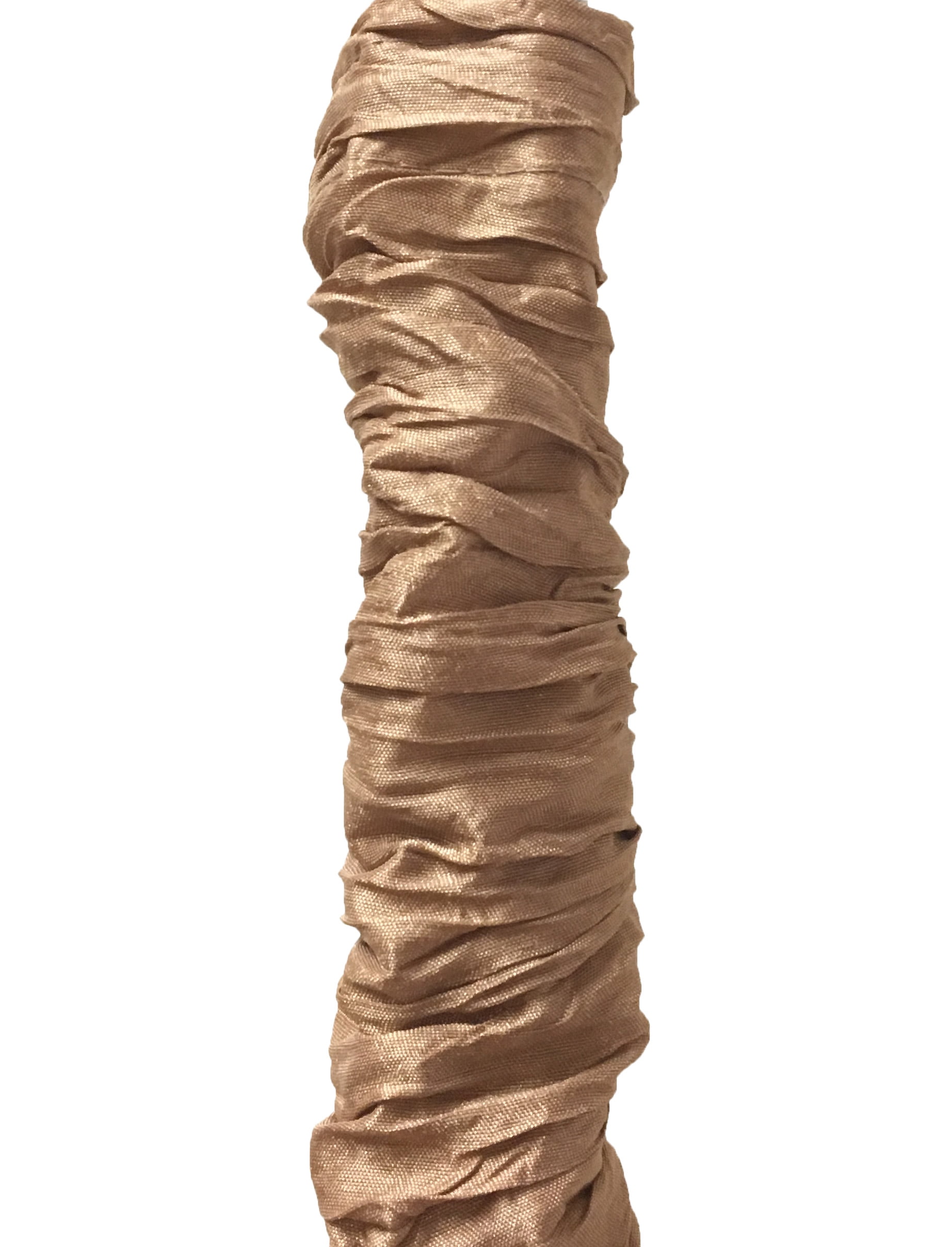 Royal Designs Fabric Cord and Chain cover with Touch Fastener - ideal for covering chandelier chains, wires and cables, Easy to Use, 4 ft long, Brown