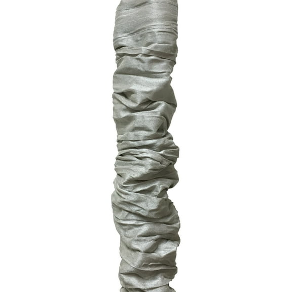 Royal Designs Fabric Cord and Chain cover with Touch Fastener - ideal for covering chandelier chains, wires and cables, Easy to Use, Gray