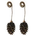thumbnail image 1 of Royal Designs Fan Pull Chain - Antique Brass Pine Cone Finial 2pk, 1 of 4