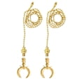 thumbnail image 1 of Royal Designs Fan Pull Chain with Laurel Wreath Finial ? Polished Brass ? Set of 2, 1 of 3
