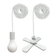 thumbnail image 1 of Royal Designs  Fan and Light Bulb Shaped Pull Chain Set, White Finish, One Pair, 1 of 5
