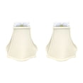 thumbnail image 1 of Royal Designs Fancy Square Bell Basic Lamp Shade, Eggshell, 4" x 10" x 8.5", Set of 2, 1 of 2