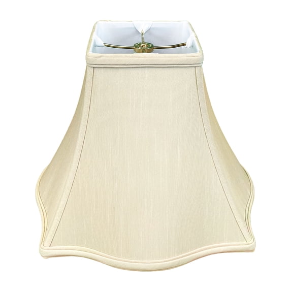 Royal Designs Fancy Square Bell Lamp Shade - Beige - 5 x 12 x 9.75