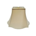 thumbnail image 1 of Royal Designs Flare Bottom Outside Square Bell Lamp Shade, Beige, 8" x 14" x 11", 1 of 2
