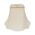 thumbnail image 1 of Royal Designs Flare Bottom Outside Square Bell Lamp Shade, Eggshell, 5" x 12" x 9.25", 1 of 2
