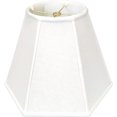Royal Designs "Hexagon Basic Lamp Shade, Linen White, 9"" x 18"" x 13