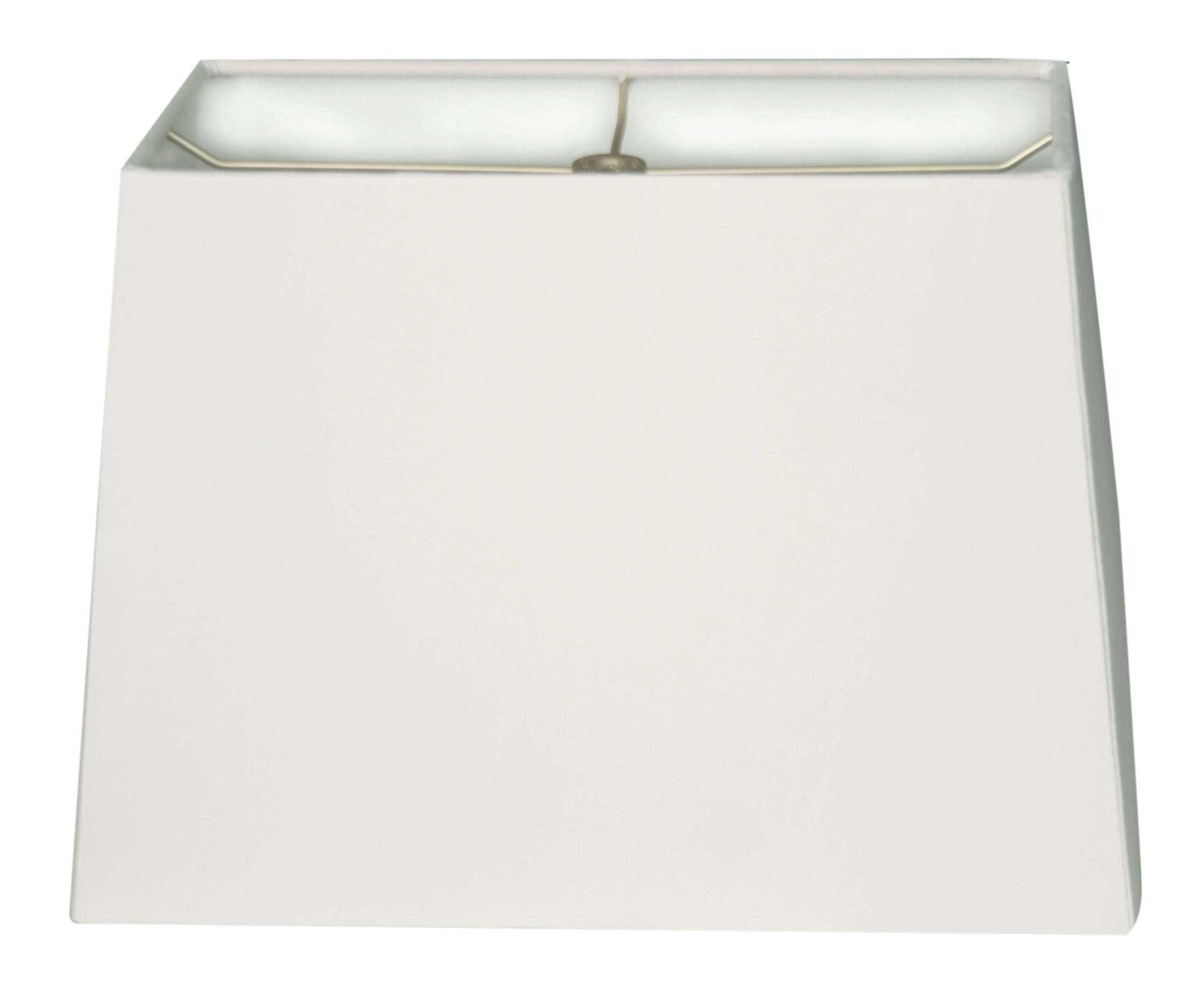 Royal Designs, Inc. 14 inch Rectangle Hardback Lamp Shade, White, (6" x12) x (8" x14) x 10"