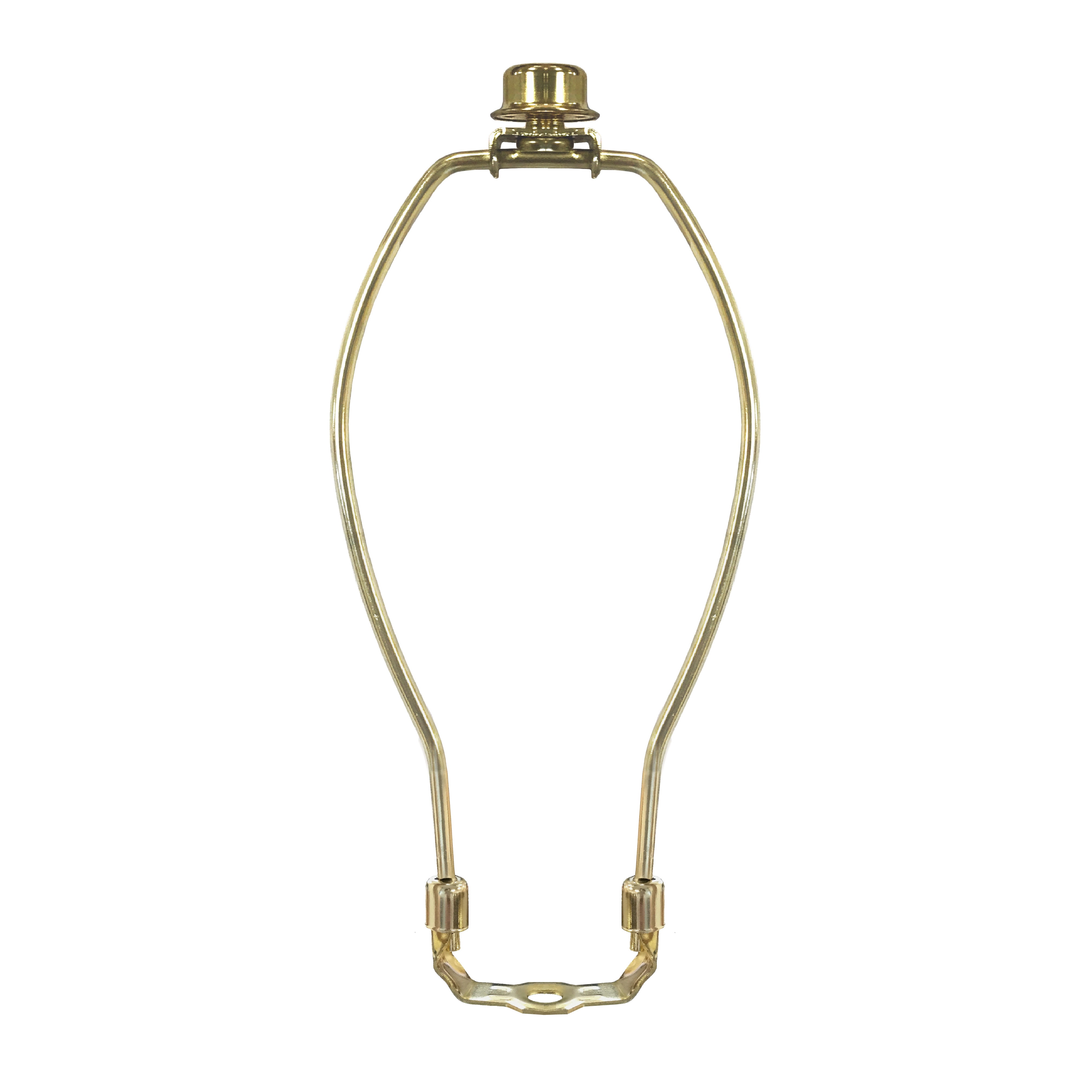 Royal Designs, Inc. Polished Brass Lamp Shade Harp Holder With Lamp Finial, DIY Repair/replacement, Heavy Duty, for Table/floor Lamps - UK