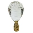 thumbnail image 1 of Royal Designs, Inc. Balloon Drop Clear K9 Crystal Lamp Finial for Lamp Shade, CCF-2011-PB-1, Polished Brass, Single, 1 of 5