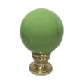 thumbnail image 1 of Royal Designs, Inc. Ceramic Sphere Lamp Finial for Lamp Shade, F-5058GR-1, Green, Single, 1 of 4