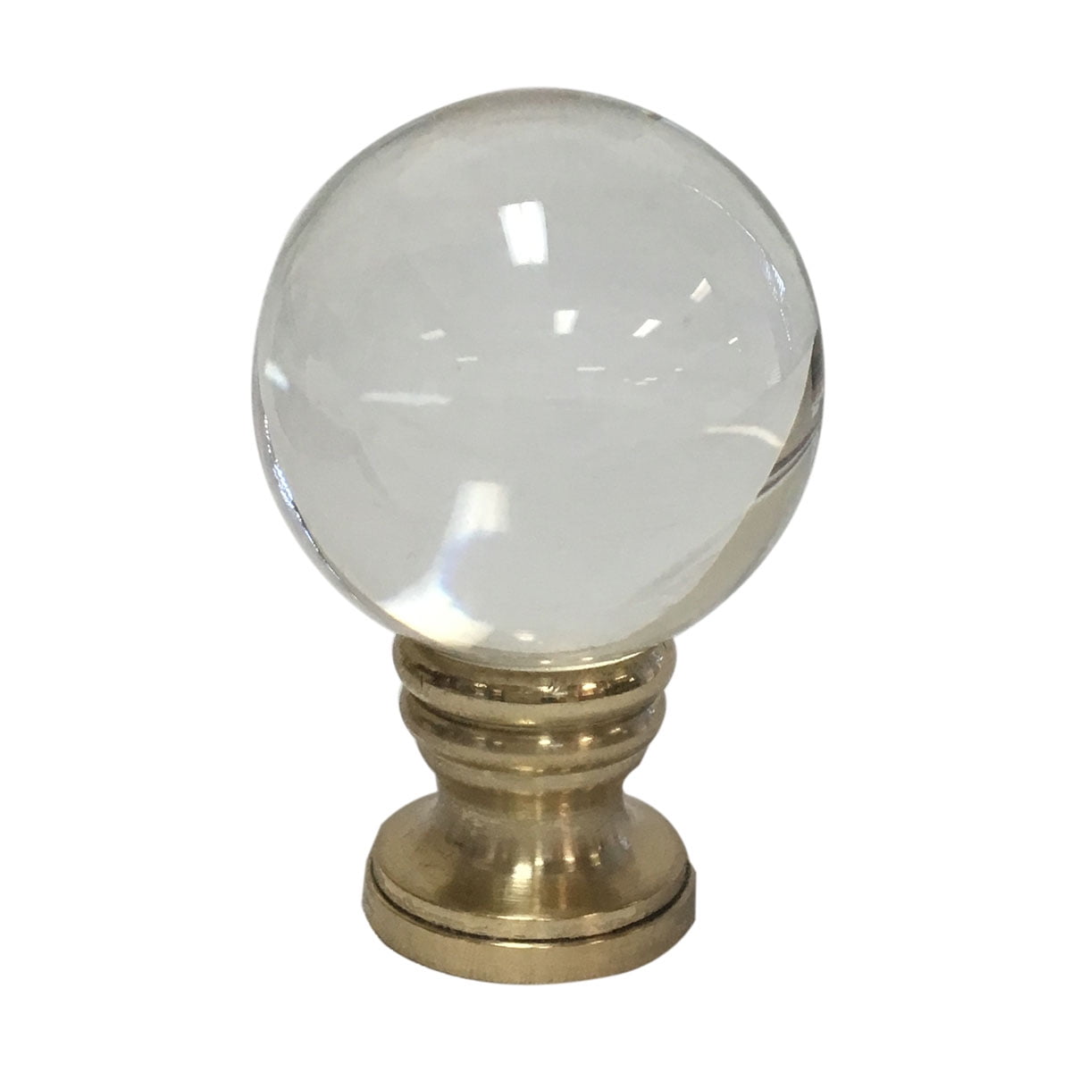 Royal Designs, Inc. Clear Crystal Ball Finial for Lamp Shade, F5044PB