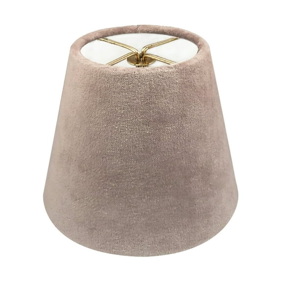 Royal Designs, Inc. Clip On Chandelier Shade Velvet Fabric,CS-1106-5CH, Champagne, 3 x 5 x 4.5