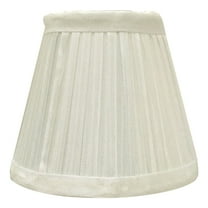 Royal Designs, Inc. Clip on Pleated Empire Chandelier Lamp Shade Flame Clip Fitter, CSO-1030-5WH, 3 x 5 x 4.5, White, 1 Pack