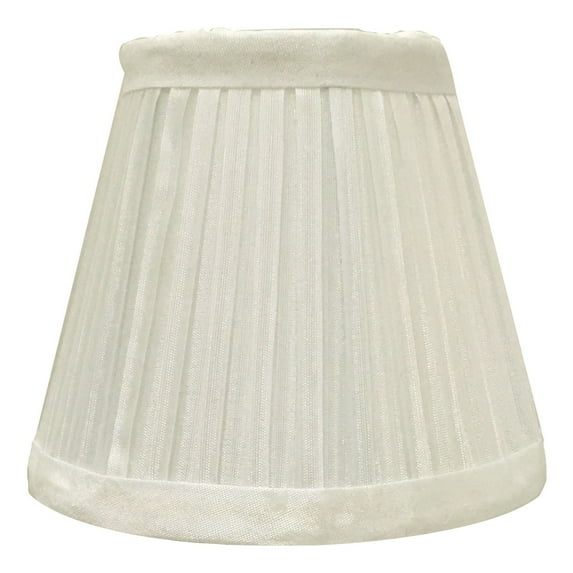 Royal Designs, Inc. Clip on Pleated Empire Chandelier Lamp Shade Flame Clip Fitter, CSO-1030-5WH, 3 x 5 x 4.5, White, 1 Pack