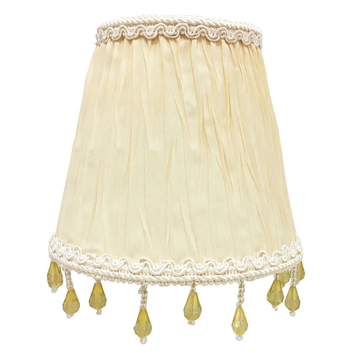 Royal Designs, Inc. Clip on Ruche Pleated Empire Chandelier Lamp Shade