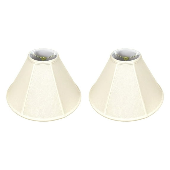 Royal Designs, Inc. Coolie Empire Lamp Shade, BSO-706-18LNEG-2, 6 x 18 x 11.5, Linen Eggshell, Set of 2