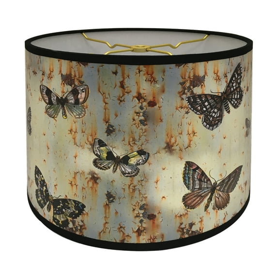 Royal Designs, Inc. Custom Handmade Hardback Shade, 10in, Butterfly