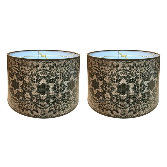 Royal Designs, Inc. Custom Handmade Hardback Shade, 10in, Desert Flower - 2 Pk