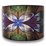 Royal Designs, Inc. Custom Handmade Hardback Shade, 10in, Purple Lotus;