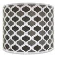 thumbnail image 1 of Royal Designs, Inc. Custom Handmade Hardback Shade, 10in, Two Tone Grey, 1 of 2