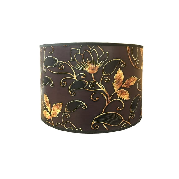 Royal Designs, Inc. Custom Handmade Hardback Shade, 12in, Golden Daisy;