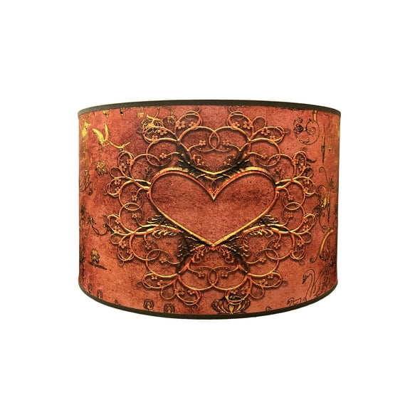 Royal Designs, Inc. Custom Handmade Hardback Shade, 12in, Lover's Vine;