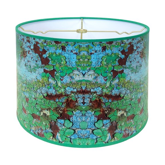 Royal Designs, Inc. Custom Handmade Hardback Shade, 12in, Tropical Rust