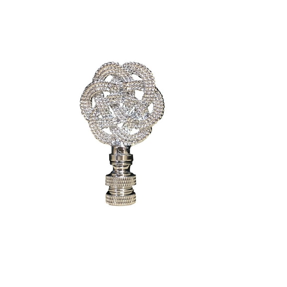 Royal Designs, Inc. Decorative Celtic Knot Lamp Finial, F-5079CH-1, Chrome, Single
