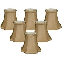 Royal Designs, Inc. Decorative Inverted Corner Bell Chandelier Shade CS-714AGL-6, Antique Gold, 3 x 5 x 4.5, Pack of 6