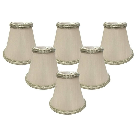 Royal Designs, Inc. Decorative Trim Empire Chandelier Shade CS-114BG-6, Beige, 2.5 x 5 x 4.5, Pack of 6