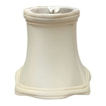 Royal Designs, Inc. Decorative Trim Fancy Square Bell Chandelier Basic Shade CS-717EG, Eggshell, 3 x 5 x 4.5
