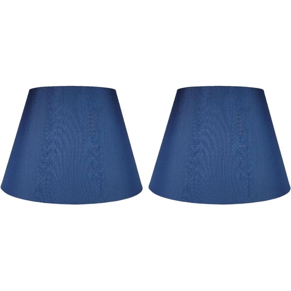 Royal Designs, Inc. Deep Empire Hardback Lamp Shade,HB-646-13NBLU-2, 8 x 13 x 9 in (Top x Bottom x Height), Navy Blue, Pack of 2