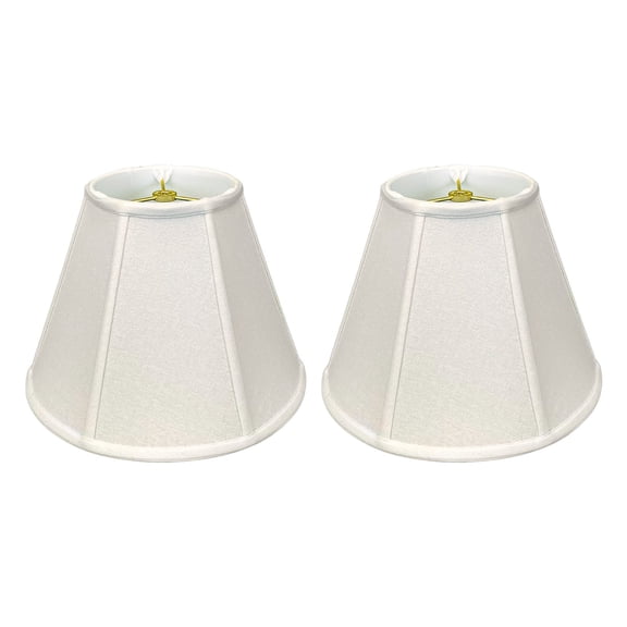 Royal Designs, Inc. Deep Empire Lamp Shade, BSO-707-14LNWH-2, 8 x 14 x 11, Linen White, Set of 2