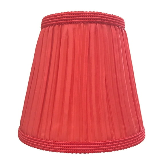 Royal Designs, Inc. Designer Mushroom Pleat Empire Chandelier Shade CS-1060-5RED, Red, 3 x 5 x 4.5