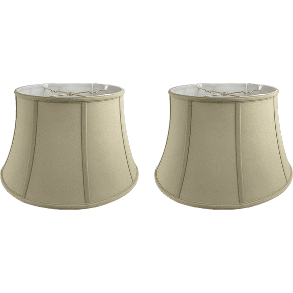Royal Designs, Inc. Drum Lamp Shade, BSO-719-16LNBG-2, 15 x 16 x 16, Linen Beige, Set of 2
