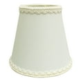 thumbnail image 1 of Royal Designs, Inc. Empire Chandelier Lamp Shade with Decorative Trim Flame Clip Fitter, CSO-1038-5WH, 3 x 5 x 4.5, White, 1 Pack, 1 of 2