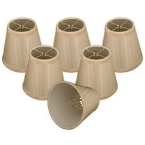 Royal Designs, Inc. Empire Chandelier Shade CS-1008-5EGG/ST-6, Eggshell Stripe, 3 x 5 x 4.5, Pack of 6