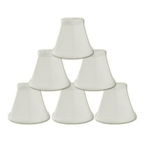 Royal Designs, Inc. Empire Chandelier Shade with Flame Clip Fitter,CS-103WH-6, White, 2.5 x 5 x 4.25, Pack of 6