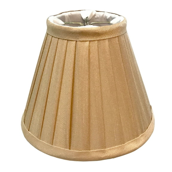 Royal Designs, Inc. Empire Pleated Chandelier Basic Shade CS-841AGL, Antique Gold, 3 x 6 x 5