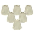 thumbnail image 1 of Royal Designs, Inc. Empire Pleated Chandelier Basic Shade CS-841EG-6, Eggshell, 3 x 6 x 5, Pack of 6, 1 of 5