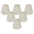 thumbnail image 1 of Royal Designs, Inc. Empire Pleated Chandelier Basic Shade CS-841WH-6, White, 3 x 6 x 5, Pack of 6, 1 of 5