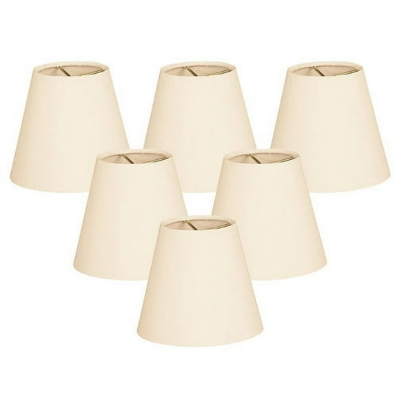 Royal Designs, Inc. Hardback Empire Chandelier Basic Shade CS-902-6EG-6, Eggshell, 4 x 6 x 5.5, Pack of 6