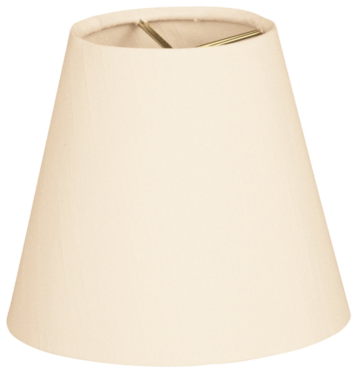 Royal Designs Empire Lamp Shade – Coolie Style, 6" Top X 18" Bottom X 11.5" Height, Eggshell Silk Shantung Fabric For Floor & Table Lamps