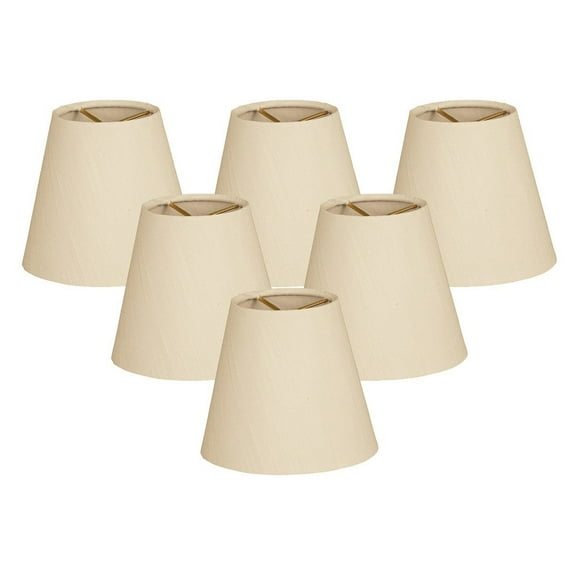 Royal Designs, Inc. Hardback Empire Chandelier Basic Shade CS-903-6BG-6, Beige, 4 x 6 x 5.5, Pack of 6